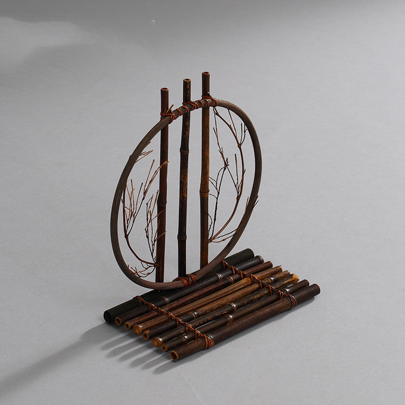 Wazon bambusowy Ikebana „Pod Księżycem” – minimalistyczna dekoracja