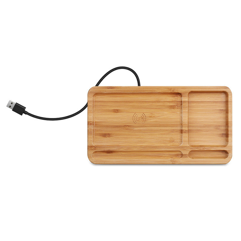 Bambusowa ładowarka bezprzewodowa USB – minimalistyczny design