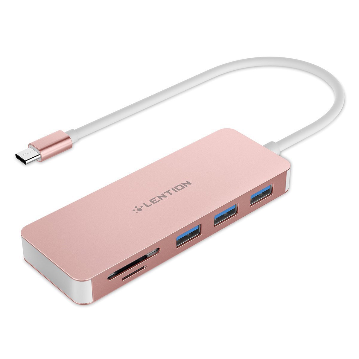 Czytnik Kart i Hub USB 3.0-Wielofunkcyjny Adapter z 3 Portami i Czytnikiem MicroSD/SD