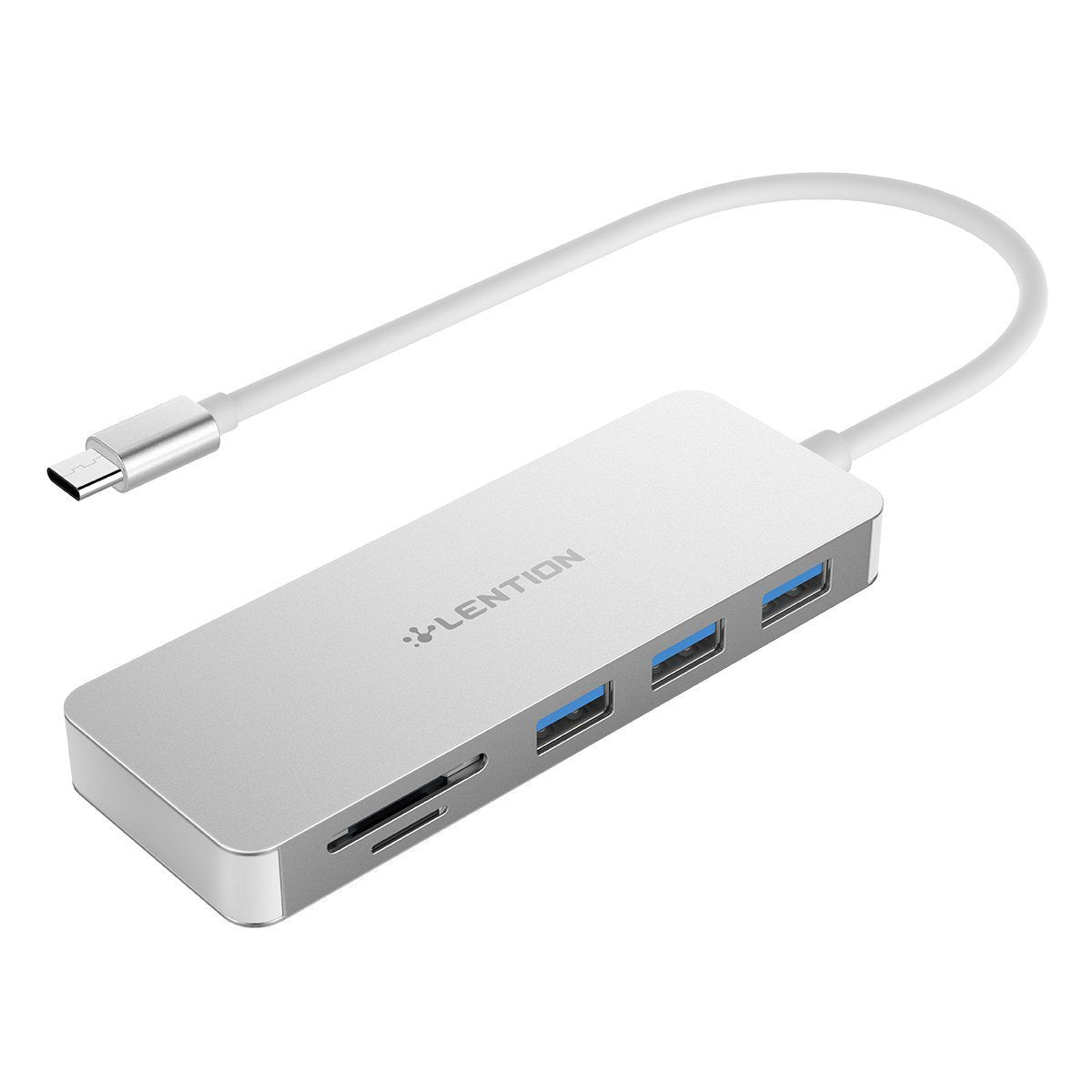 Czytnik Kart i Hub USB 3.0-Wielofunkcyjny Adapter z 3 Portami i Czytnikiem MicroSD/SD
