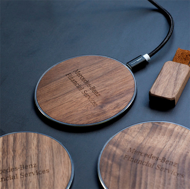 Bambusowa ładowarka bezprzewodowa 10W – szybkie ładowanie, micro USB