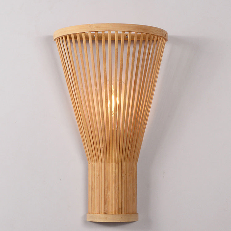 Bambusowa Lampa Ścienna w Stylu Artystycznym