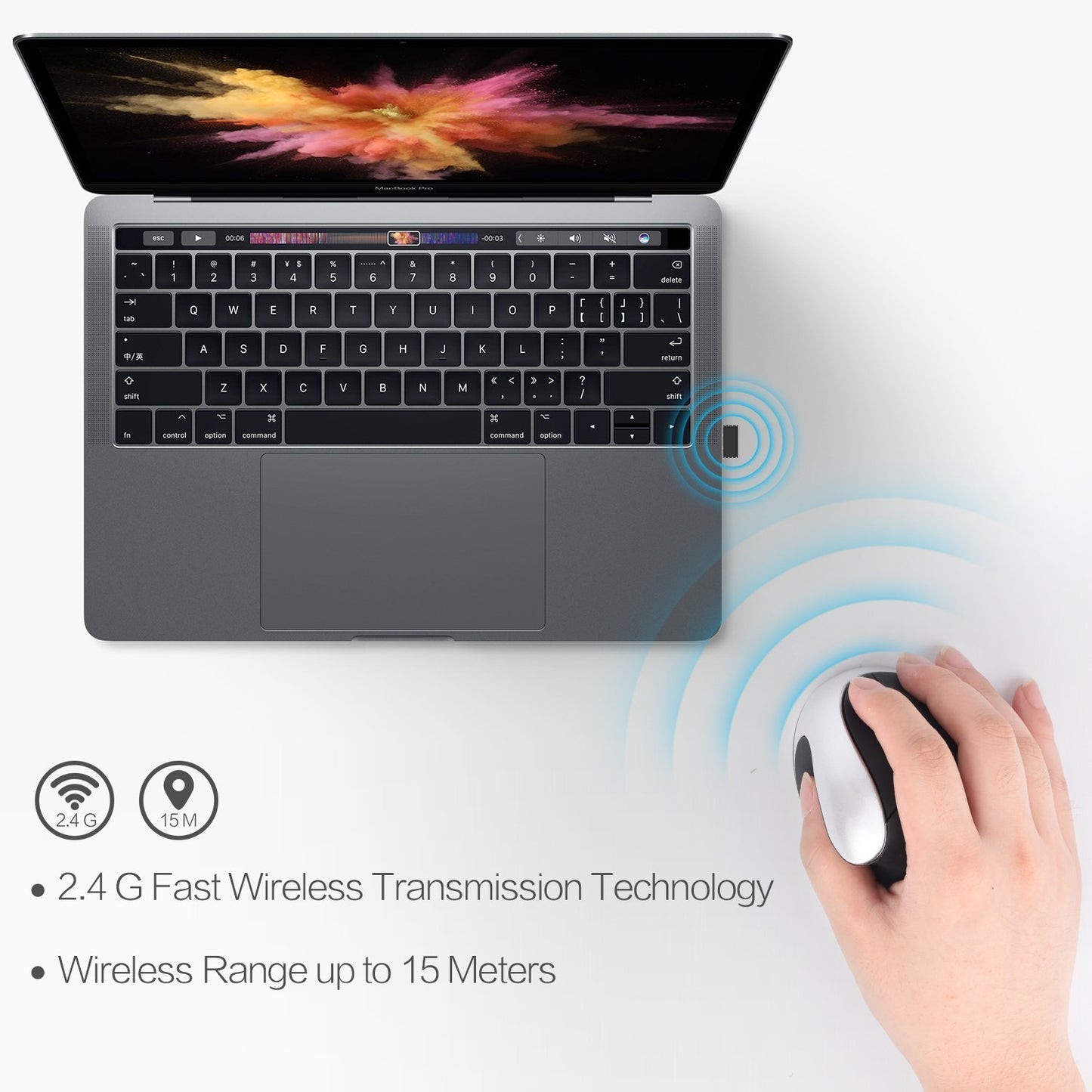 Pionowa myszka bezprzewodowa – Wireless Vertical Mouse 2.4GHz