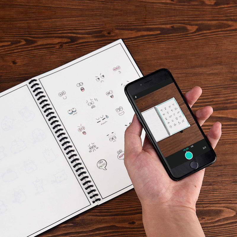 Notes A5 – Wielokrotnego Użytku, Zmazywalny, z Długopisem