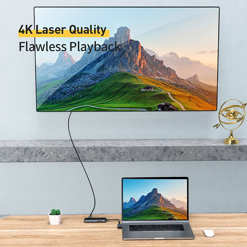 Stacja dokująca 5w1 USB-C z HDMI i szybkim ładowaniem PD