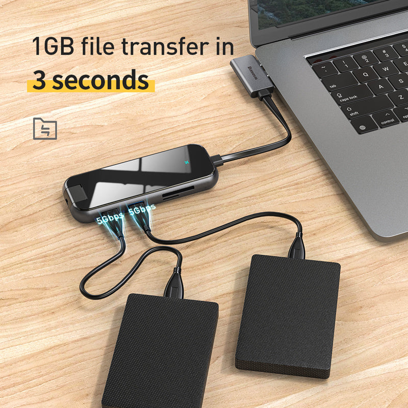 Stacja dokująca 5w1 USB-C z HDMI i szybkim ładowaniem PD