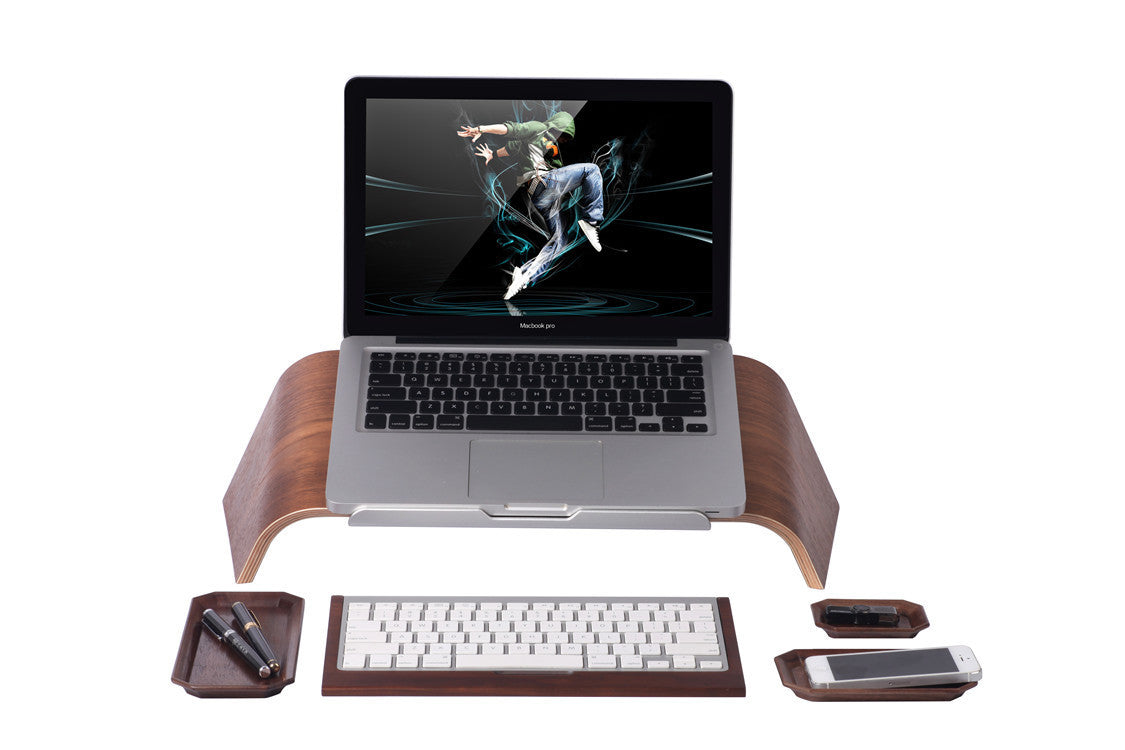 Drewniana podstawka pod laptopa