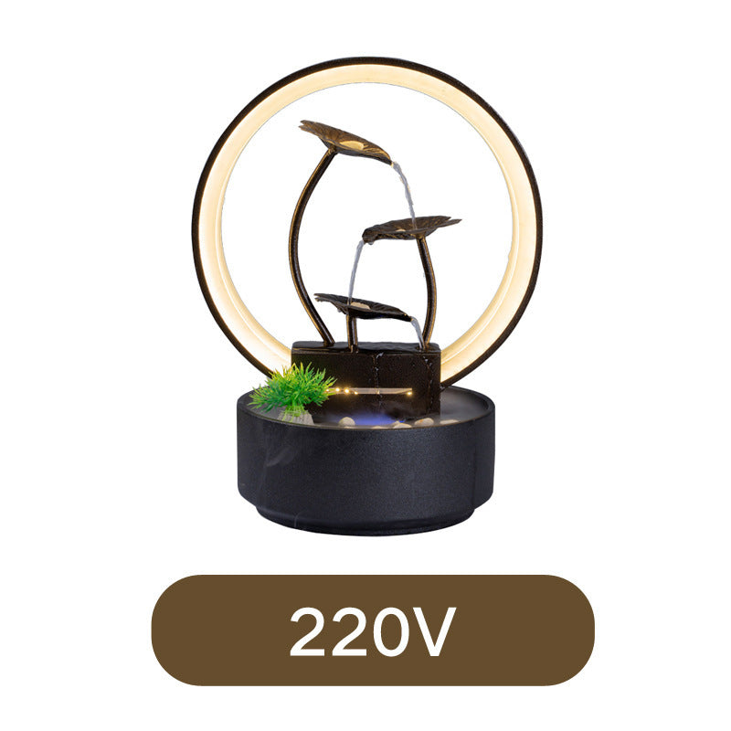 Zen Dekoracyjny Nawilżacz Powietrza LED – Metalowy Styl Zen do Biura i Domu