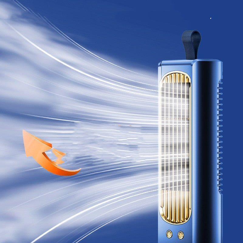 Bezłopatkowy wentylator biurkowy – cichy, ładowany USB, nowoczesny design