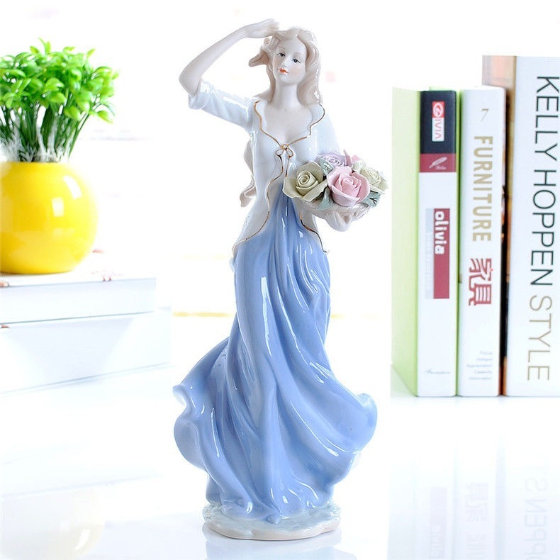 Ceramiczna Figurka Dekoracyjna do Domu w Stylu Retro