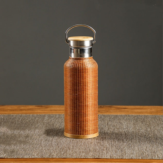 Bambusowa butelka termiczna – 360 ml / 500 ml / 750 ml – styl naturalny