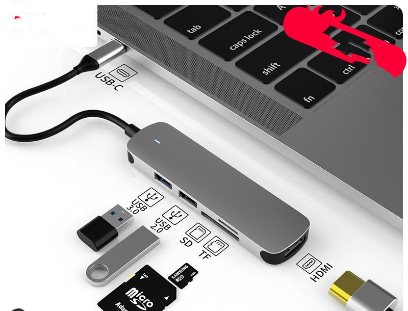 Wielofunkcyjny HUB USB-C z HDMI.Stacja dokująca do laptopa i notebooka