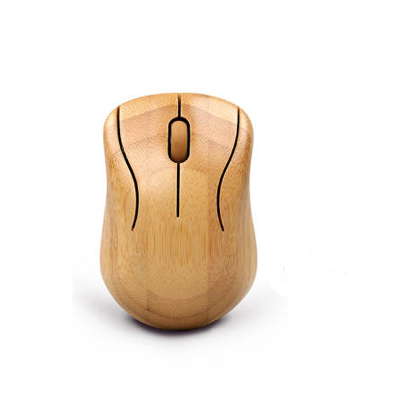 Bezprzewodowy Zestaw Bambusowa Klawiatura i Mysz USB – Ultra Cienki Design