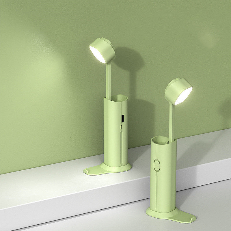 Wielofunkcyjna lampka biurkowa z latarką LED i powerbankiem – 5000mAh/1200mAh