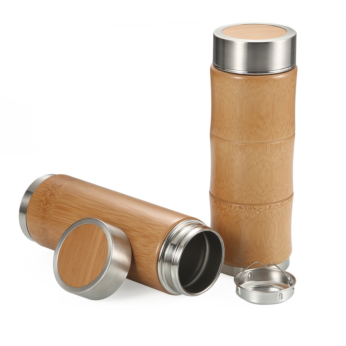 Bambusowy Termos Próżniowy z Izolacją-400 ml