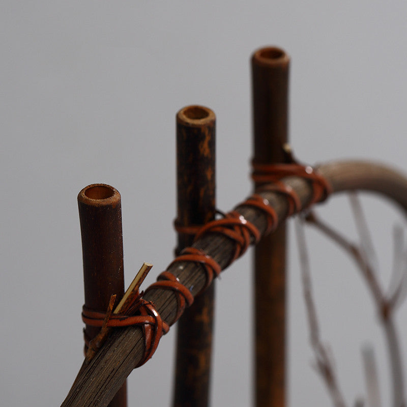 Wazon bambusowy Ikebana „Pod Księżycem” – minimalistyczna dekoracja