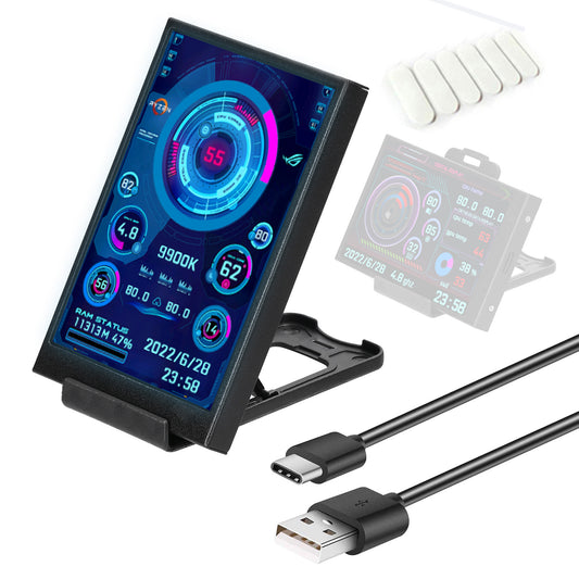 Ekran systemowy 3.5" USB-C – nowoczesny wyświetlacz parametrów do komputera