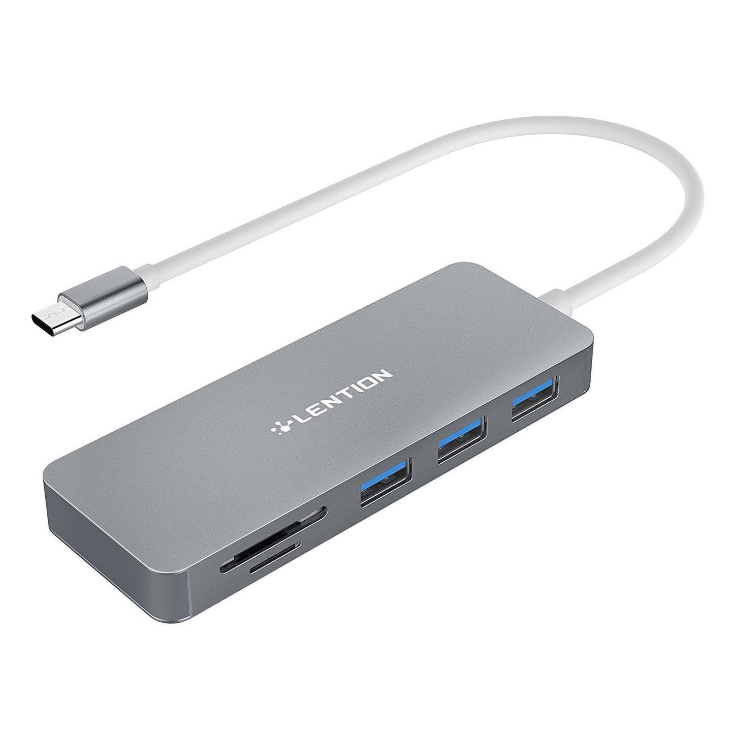 Czytnik Kart i Hub USB 3.0-Wielofunkcyjny Adapter z 3 Portami i Czytnikiem MicroSD/SD