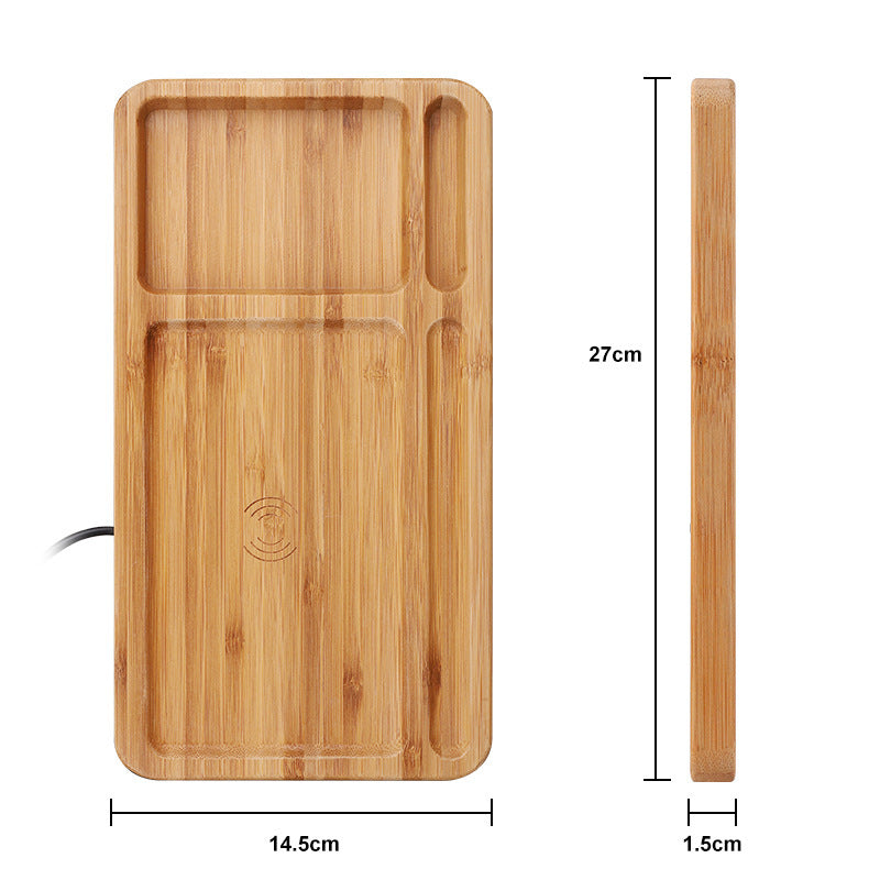 Bambusowa ładowarka bezprzewodowa USB – minimalistyczny design