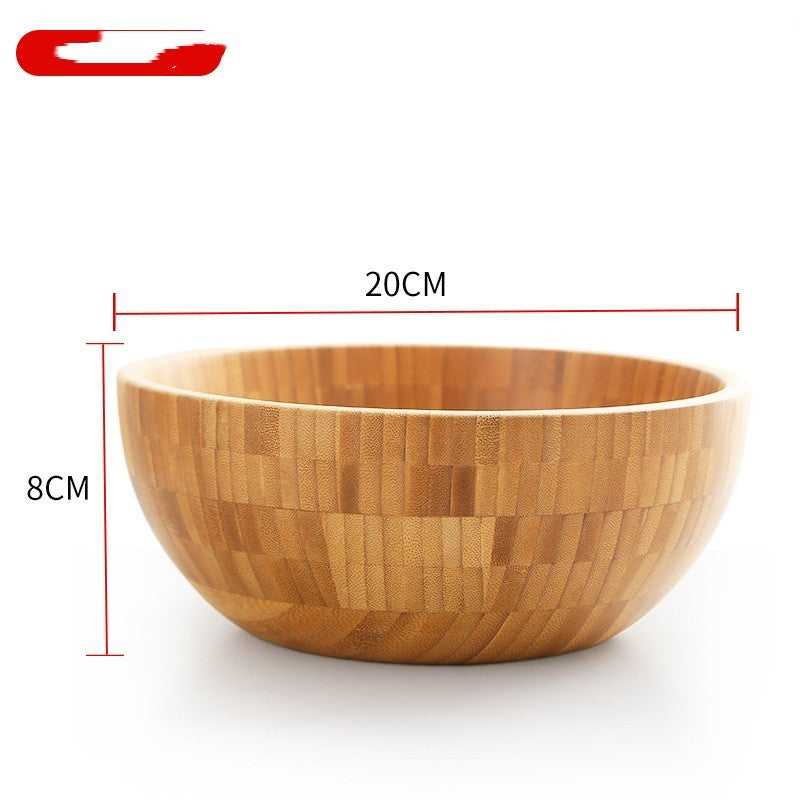 Bamboo Bowl Set – Drewniane miski z bambusa do sałatek i mieszania