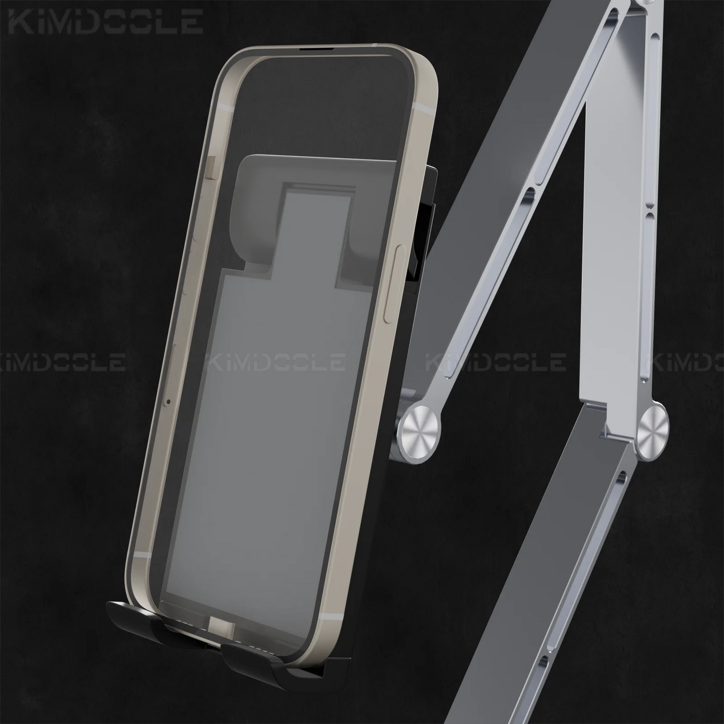 Aluminiowy stolik pod laptopa z regulacją 360 do biura i nauki zdalnej