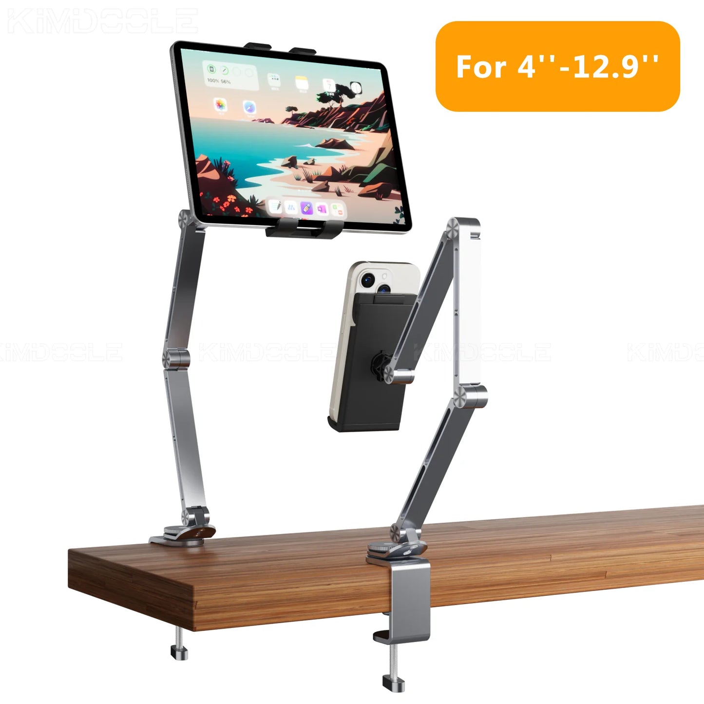 Aluminiowy stolik pod laptopa z regulacją 360 do biura i nauki zdalnej