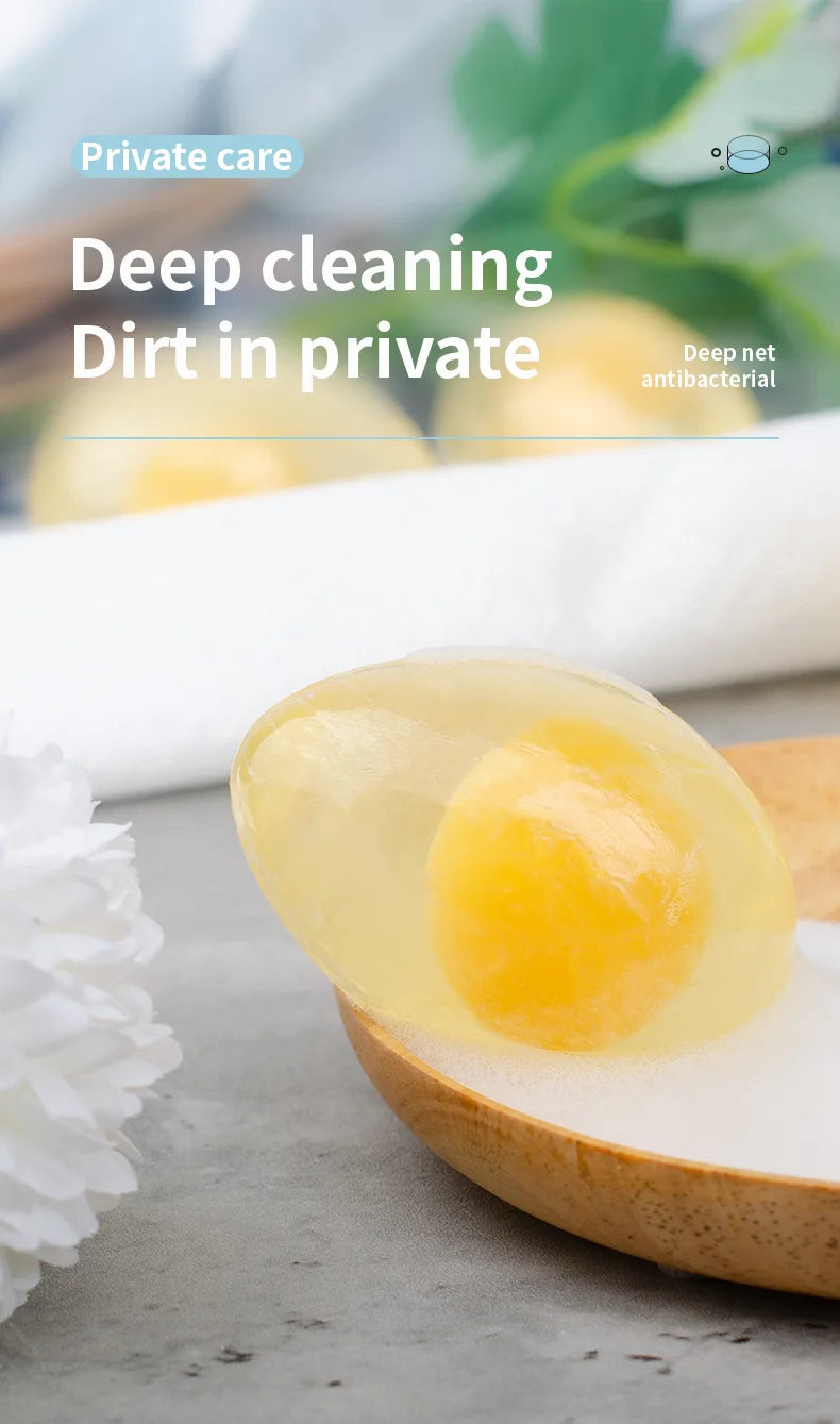 Naturalne mydło kolagenowe z jajkiem 80g — delikatne do codziennego użytku