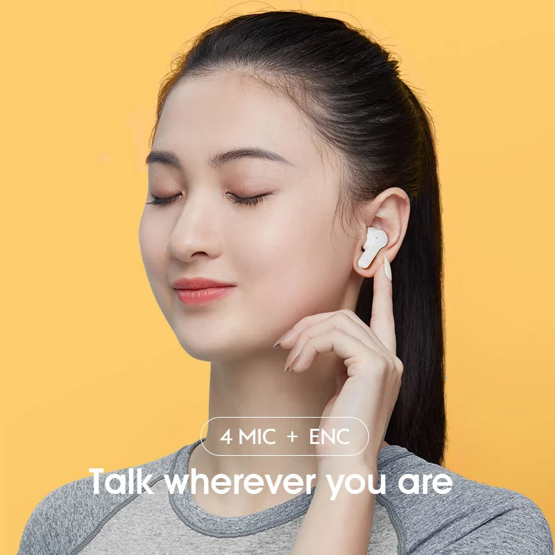 Bezprzewodowe słuchawki Bluetooth 5.3 z redukcją hałasu i dotykowym sterowaniem