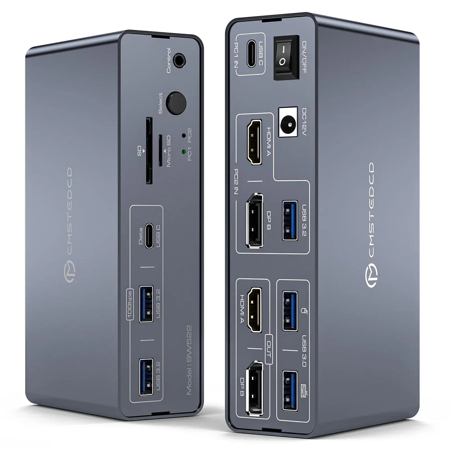 Stacja dokująca USB C z HDMI i DisplayPort-Dual Monitor dla Laptopa i PC