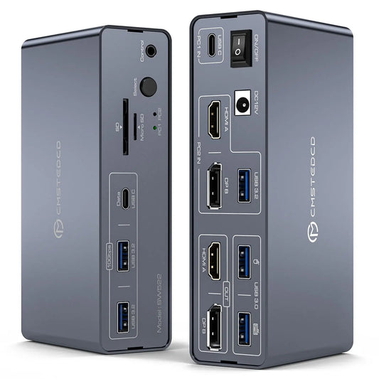 Stacja dokująca USB C z HDMI i DisplayPort-Dual Monitor dla Laptopa i PC