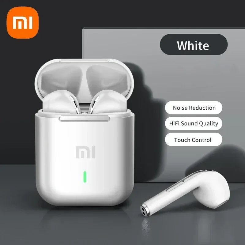 Bezprzewodowe słuchawki douszne Bluetooth 5.3 z mikrofonem, kompaktowe etui ładujące