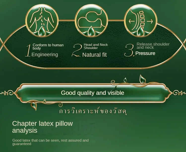 Poduszka lateksowa z Tajlandii TAIHI – naturalny lateks do codziennego użytku