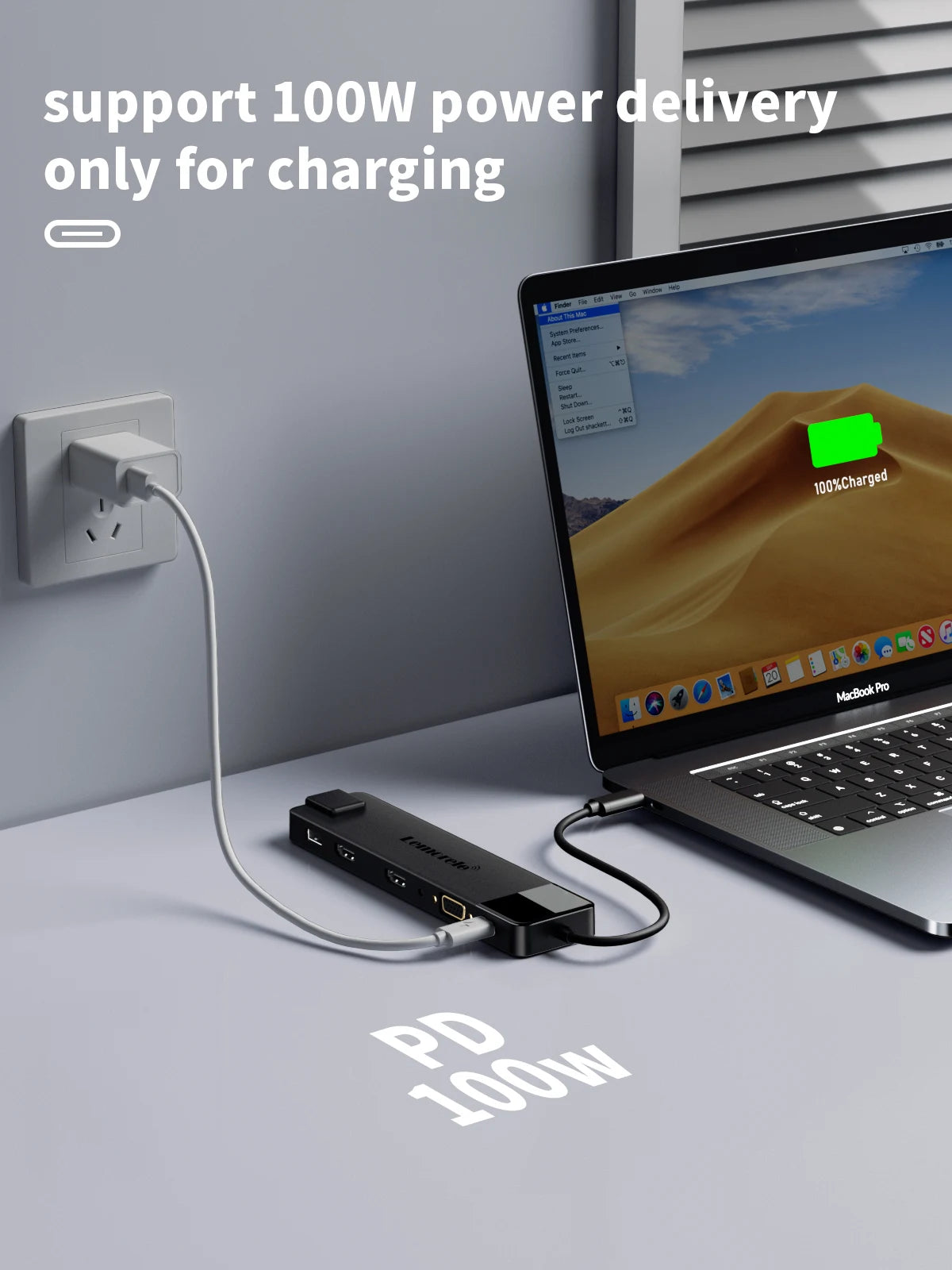 Stacja dokująca HUB USB-C 4K HDMI+VGA+RJ45+USB 3.0 +Czytnik kart