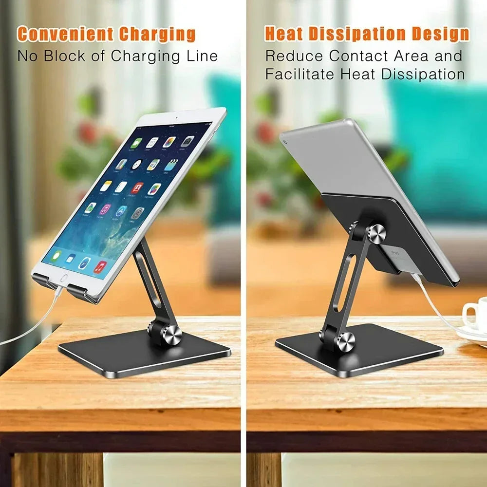 Aluminiowa podstawka pod tablet i laptop z regulacją wysokości i kąta obrotu 360°