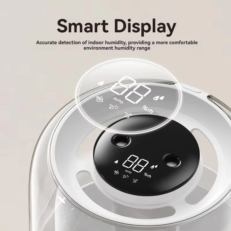 Nawilżacz Powietrza 6,8L z Podwójnym Strumieniem i Cichą Pracą USB – Duży