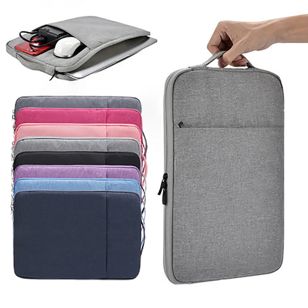 Denimowa Torba na Laptopa-Etui  13-16 cali z Zamkiem Błyskawicznym