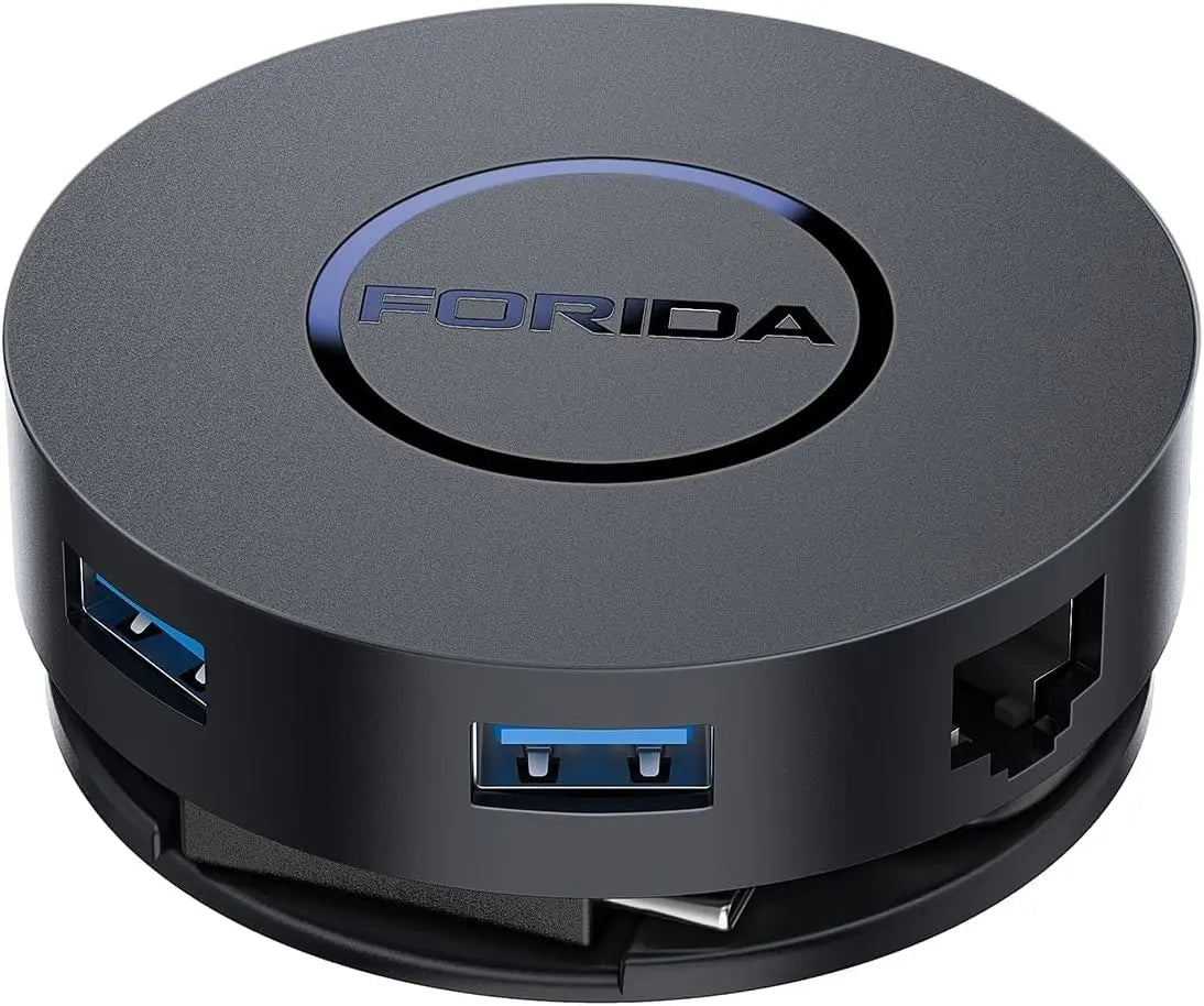 Stacja dokująca 7w1 USB-C z HDMI 4K,Ethernet,czytnikiem kart i szybkim ładowaniem.