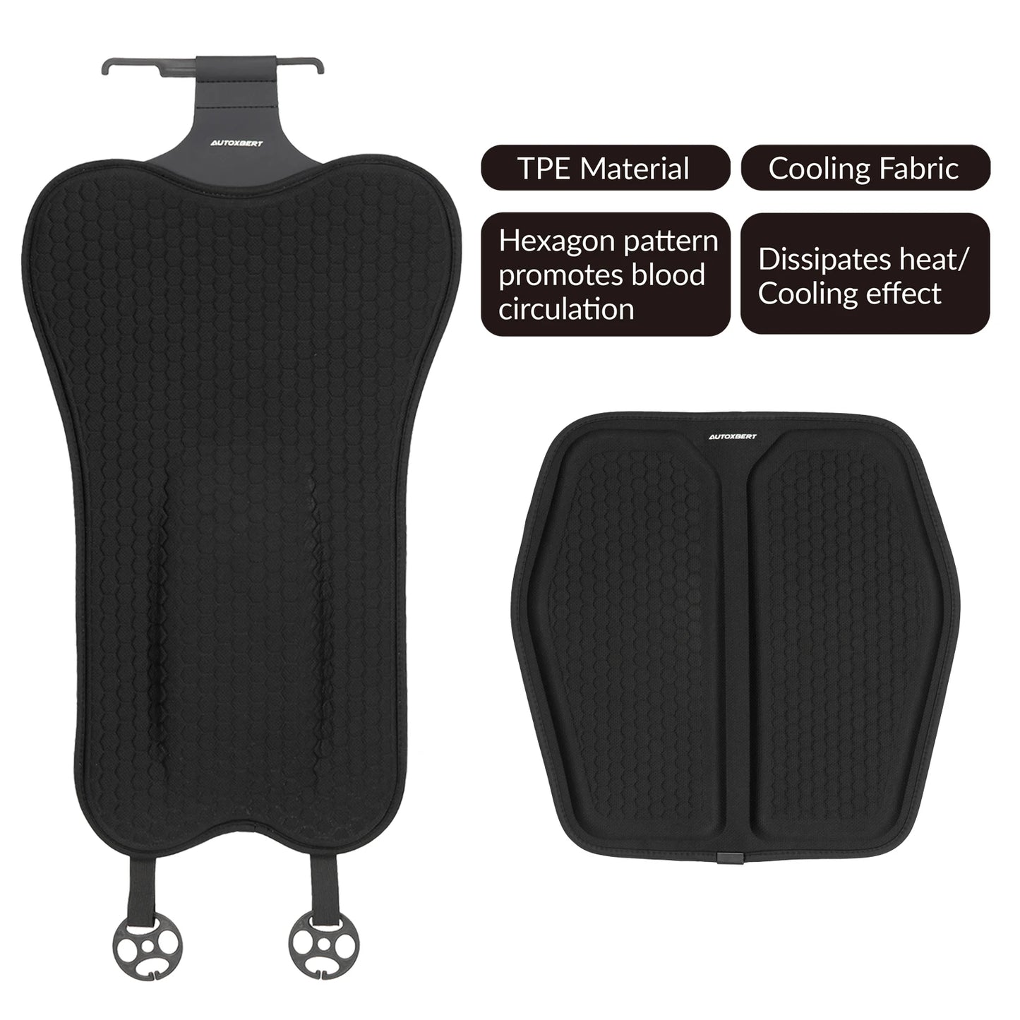 Mata Żelowa do Siedzenia z Podparciem Lędźwiowym do Auta i Biura