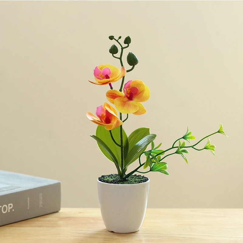Sztuczna Orchidea w Doniczce – Dekoracja do Pomieszczeń