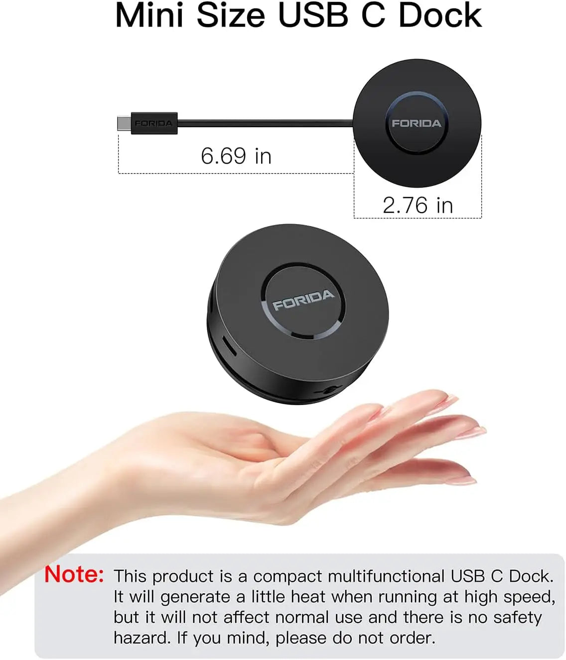 Stacja dokująca 7w1 USB-C z HDMI 4K,Ethernet,czytnikiem kart i szybkim ładowaniem.