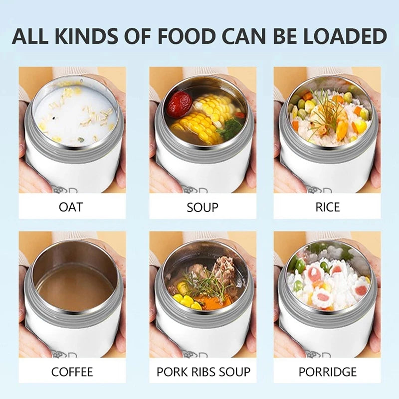 Lunchbox  termiczny ze stali nierdzewnej z torbą i łyżką.Dla dzieci i dorosłych