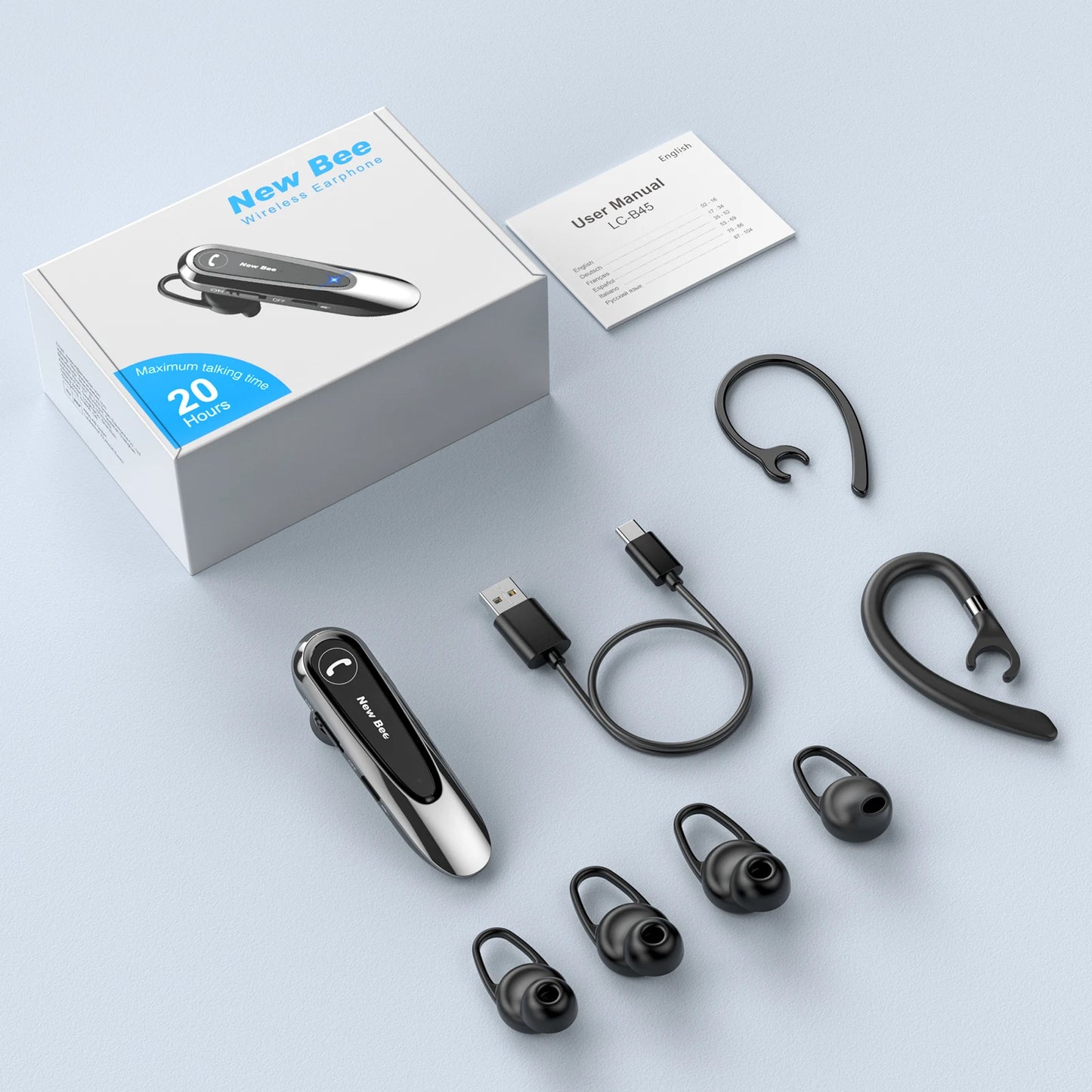 Słuchawka Bluetooth do rozmów – nowoczesny styl i długi czas pracy