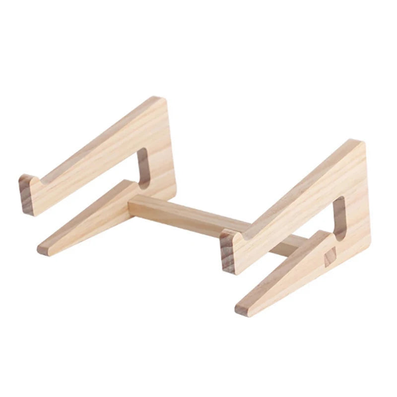 Drewniany Stojak Pod Laptopa 11-17 Organizer Biurkowy-Wood Laptop Stand