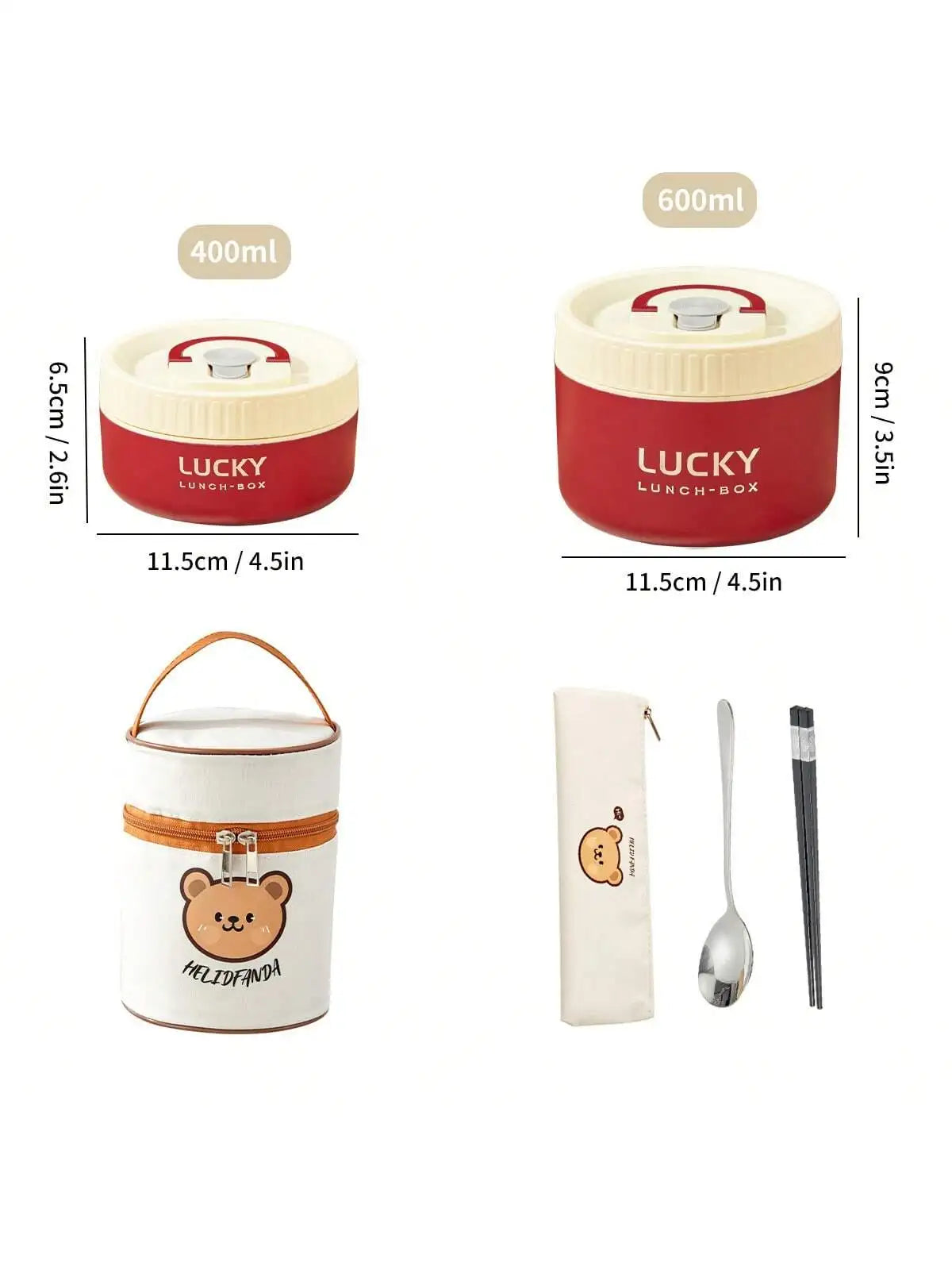 Lunchbox termiczny. Stal nierdzewna różne pojemności szczelny pojemnik na ciepłe posiłki