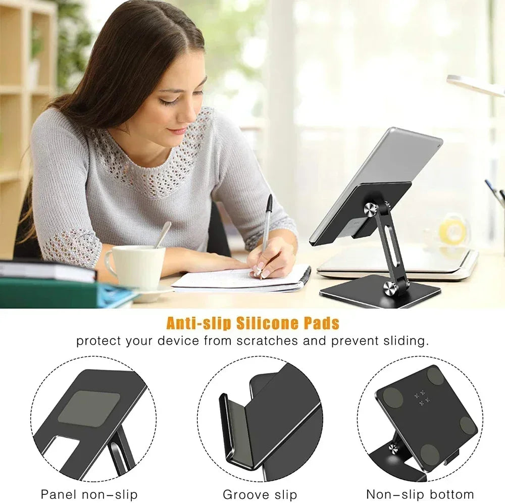 Aluminiowa podstawka pod tablet i laptop z regulacją wysokości i kąta obrotu 360°
