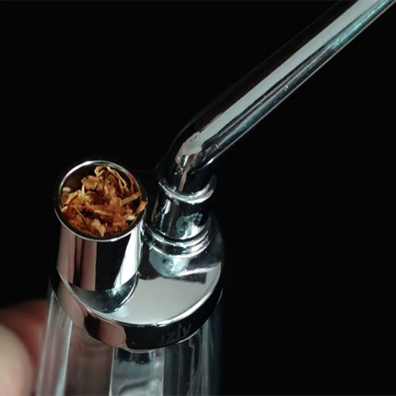 Mini Fajka Wodna Metalowa-Przenośna Shisha z Filtrem