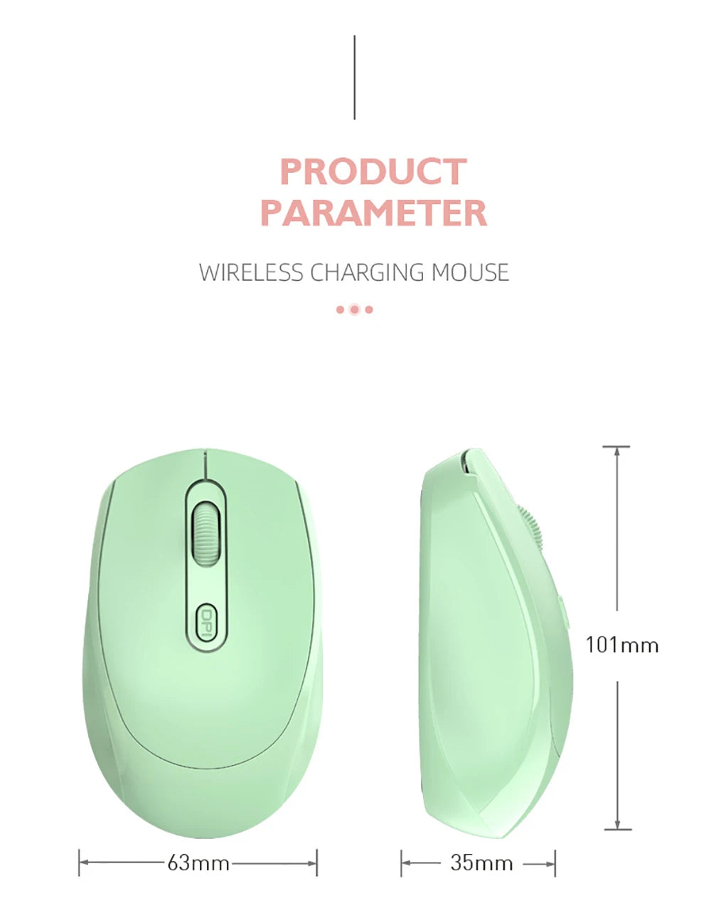 Bezprzewodowa myszka Bluetooth 5.2 – cicha i lekka, do biura, nauki i gier