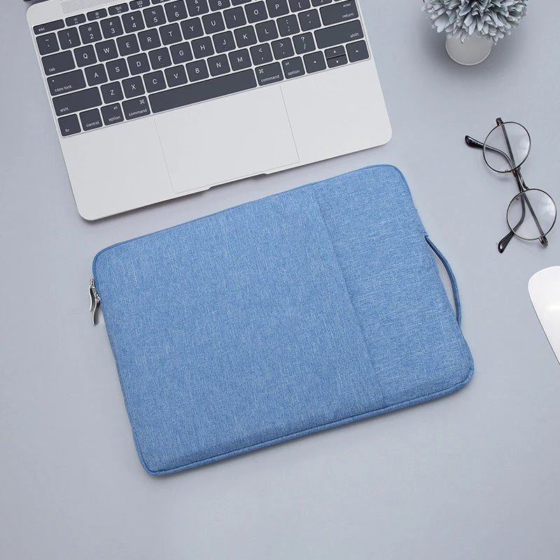 Denimowa Torba na Laptopa-Etui  13-16 cali z Zamkiem Błyskawicznym