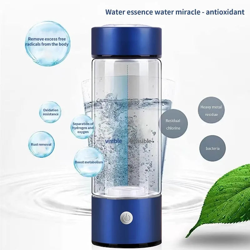 Butelka z Generatorem Wodoru – Przenośna, USB, 380 ml