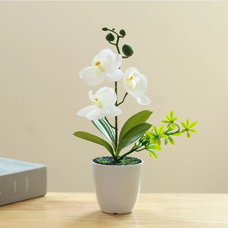 Sztuczna Orchidea w Doniczce – Dekoracja do Pomieszczeń